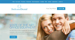 Desktop Screenshot of dedicateddentist.com